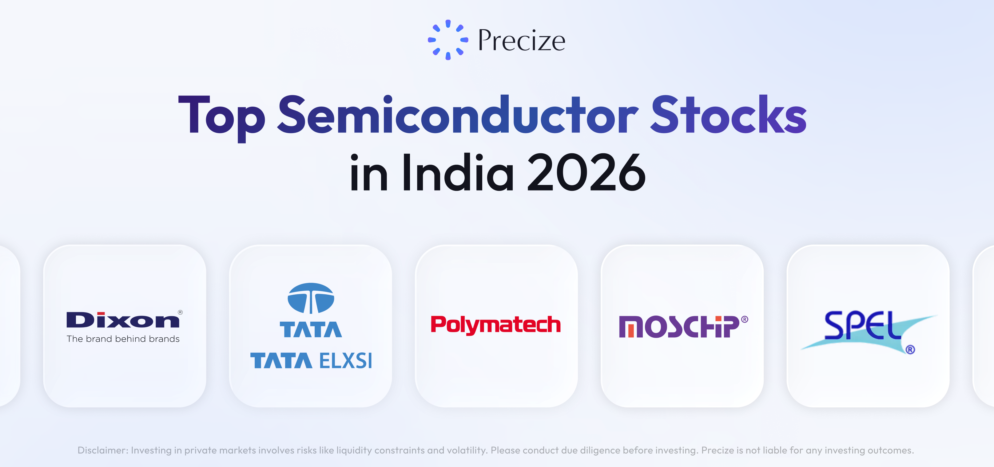 Top semiconductor stocks in India, including Polymatech